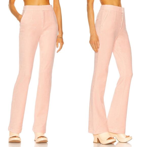 Alexander Wang Women's Size 0 Peak Stacked Pants in Quartz Pink EUC $595 - Picture 4 of 12